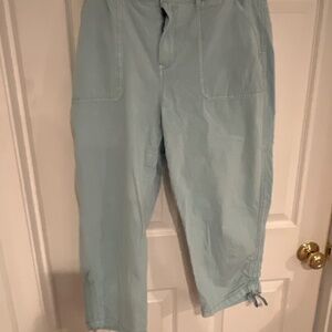 Mint green capris